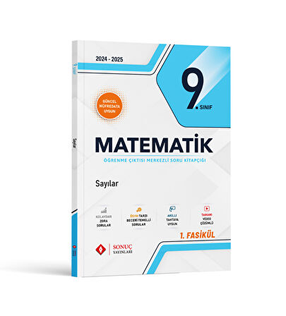 Sonuç 2025 9. Sınıf Matematik Modüller Set Sonuç Yayınları