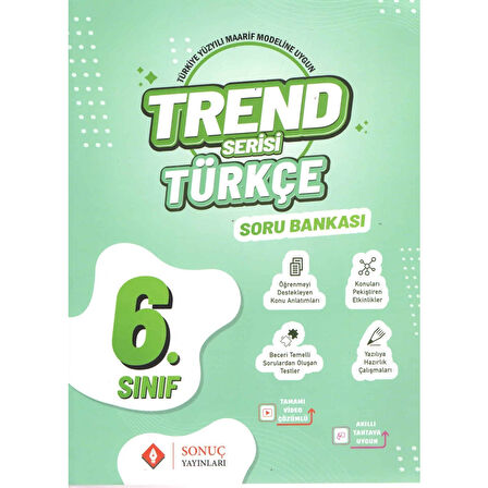 Sonuç Yayınları Trend Serisi 6. Sınıf Türkçe Soru Bankası
