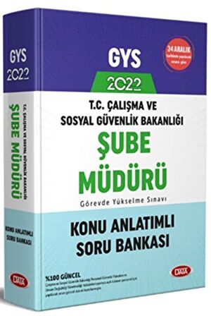 Çalışma ve Sosyal Güvenlik Bakanlığı Şube Müdürü GYS Konu Anlatımlı Soru Bankası