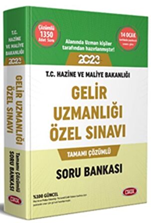 Data Yayınları 2023 Gelir Uzmanlığı Özel Sınavı Tamamı Çözümlü Soru Bankası