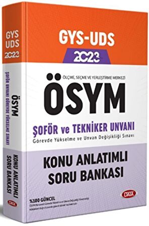 Data Yayınları Ölçme Seçme ve Yerleştirme Merkezi ÖSYM Şoför ve Tekniker Unvan Değişikliği Sınavı Konu Anlatımlı Soru Bankası