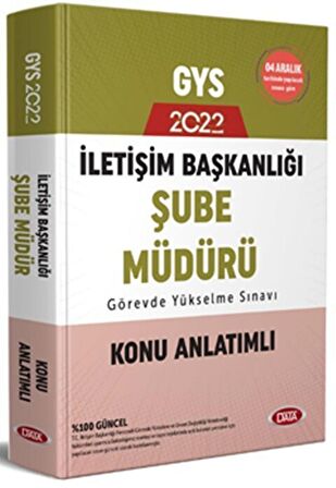 İletişim Başkanlığı GYS Şube Müdürü Konu Anlatımlı