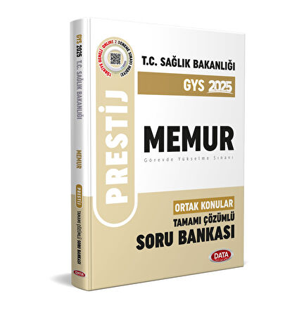 Data 2025 T.C. Sağlık Bakanlığı Memur Tamamı Çözümlü Soru Bankası Data Yayınları