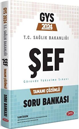 2024 T.C. Sağlık Bakanlığı Şef Tamamı Çözümlü Soru Bankası Data Yayınları