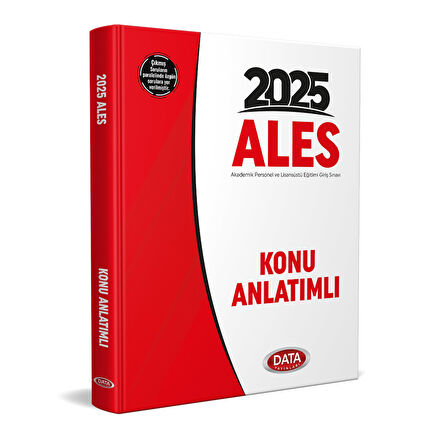 Data 2025 ALES Konu Anlatımlı Data Yayınları