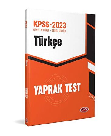 KPSS Türkçe Yaprak Test