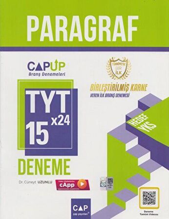 TYT Paragraf 15 x 24 Branş Denemesi