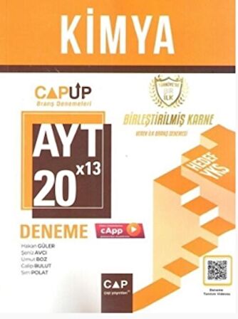 AYT Kimya 20 X 13 Up Deneme