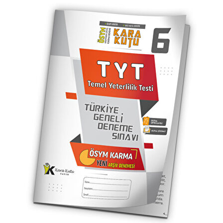 2023 TYT ÖSYM Arşivi Karma Kara Kutu Çıkmış Soru Türkiye Geneli D. Çözümlü Deneme 10/6.Kitapçık