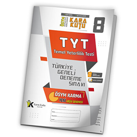 2023 TYT ÖSYM Arşivi Karma Kara Kutu Çıkmış Soru Türkiye Geneli D. Çözümlü Deneme 10/8.Kitapçık