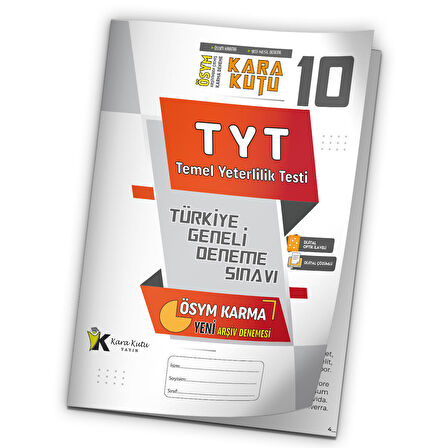 2023 TYT ÖSYM Arşivi Karma Kara Kutu Çıkmış Soru Türkiye Geneli D. Çözümlü Deneme 10/10.Kitapçık