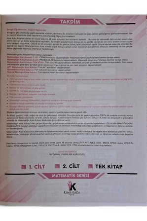 Kpss Matematiğin Kara Kutusu 1.cilt Konu Özetli Dijital Çözümlü Ösym Çıkmış Soru Havuzu Bankası