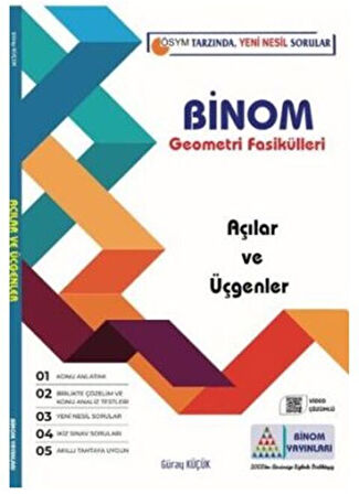 Binom Açılar ve Üçgenler Geometri Fasikülleri Gür Yayınları