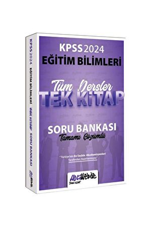 2024 KPSS Eğitim Bilimleri Tüm Dersler Tamamı Çözümlü Tek Kitap Soru Bankası