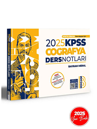 Benim Hocam Yayınları 2025 KPSS Genel Kültür Coğrafya Video Ders Notları