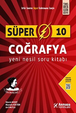 Süper 10 Coğrafya Yeni Nesil Soru Kitabı