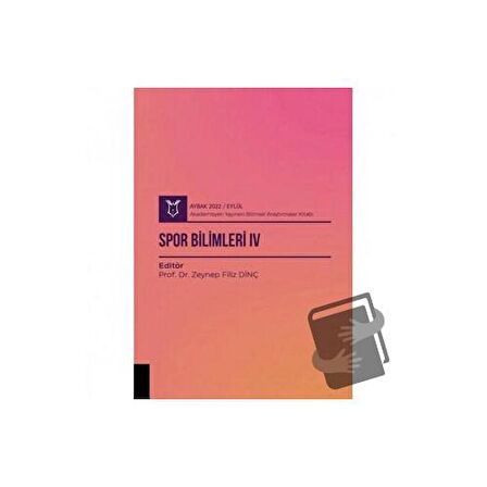 Spor Bilimleri IV( AYBAK 2022 Eylül )