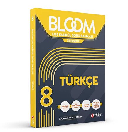 Artıbir Yayıncılık 8.Sınıf LGS Bloom Türkçe 32 Fasikül Soru Bankası