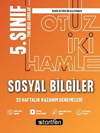 5. Sınıf Sosyal Bilgiler 32 Haftalık Kazanım Denemeleri