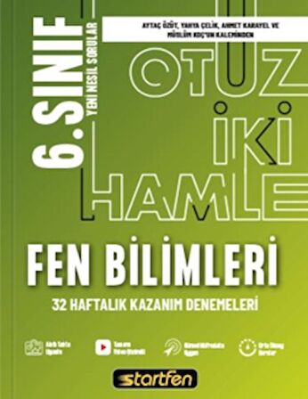 6. Sınıf - Fen Bilimleri 32 Hamle Kazanım Denemeleri