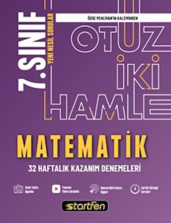 7. Sınıf Matematik 32 Haftalık Kazanım Denemeleri