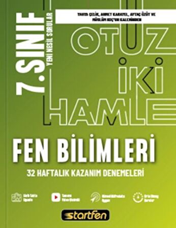 7. Sınıf - Fen Bilimleri 32 Hamle Kazanım Denemeleri