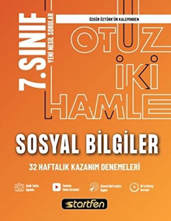 7. Sınıf Sosyal Bilgiler 32 Haftalık Kazanım Denemeleri