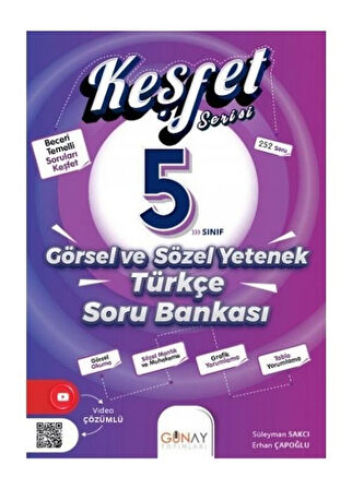 Günay Yayınları 5. Sınıf Keşfet Serisi Görsel ve Sözel Yetenek Soru Bankası