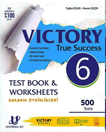 6.Sınıf Vıctory True Success Test Book ve Worksheets