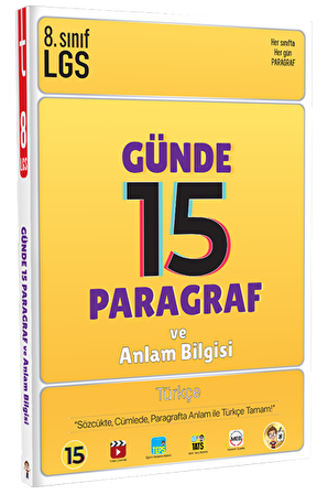 Tonguç Akademi LGS Günde 15 Paragraf ve Anlam Bilgisi