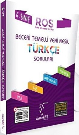 6. Sınıf Türkçe ROS Serisi Soru Bankası Karekök Yayınları