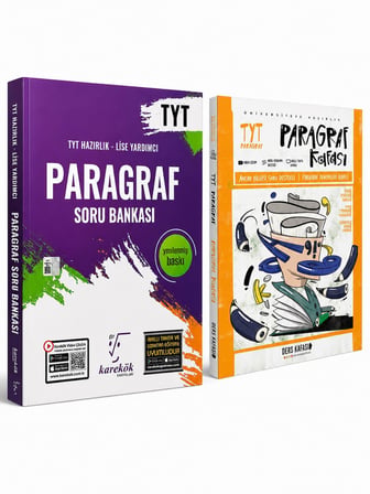 Karekök Yayınları TYT Paragraf Soru Bankası ve Ders Kafası TYT Soru Bankası Seti (2 Kitap)
