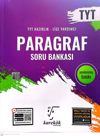Karekök Yayınları TYT Paragraf Soru Bankası ve Ders Kafası TYT Soru Bankası Seti (2 Kitap)