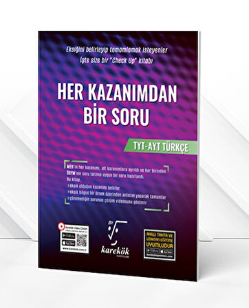 Karekök TYT AYT Türkçe Her Kazanımdan Bir Soru Karekök Yayınları