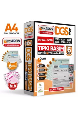 2026 DGS Çıkmış Soru Tıpkı Basım ÖSYM TAM Kitapçık SAY-SÖZ-TM 6lı Deneme D. Çözümlü Türkiye Geneli