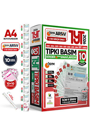 2026 TYT-AYT-MSÜ ÖSYM Çıkmış Soru Tıpkı Basım 27li (10+9+8) Deneme Paketi Video Çözümlü TR Geneli