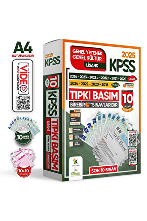 2025 Kpss Genel Yetenek-genel Kültür Çıkmış Soru Tıpkı Basım 10lu Deneme Paketi Tg Dijital Çözümlü