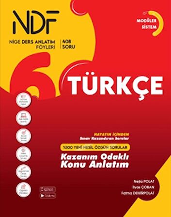 6. Sınıf Ndf Kazanım Odaklı Konu Anlatım