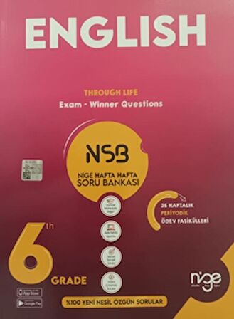 6. Sınıf İngilizce Hafta Hafta Soru Bankası