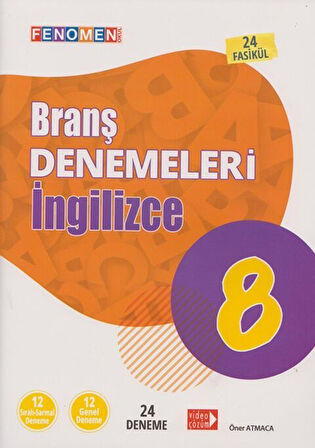 Fenomen Okul Yayınları 8. Sınıf İngilizce Branş Denemeleri