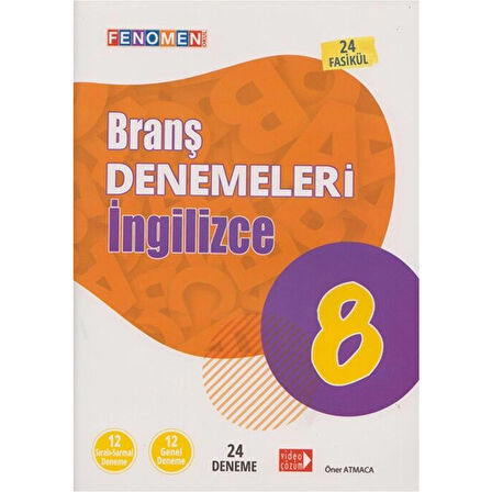 8. Sınıf İngilizce Branş Denemeleri Fenomen Okul Yayınları