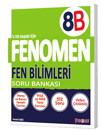 Fenomen Yayınları 8. Sınıf Fen Bilimleri B Soru Bankası