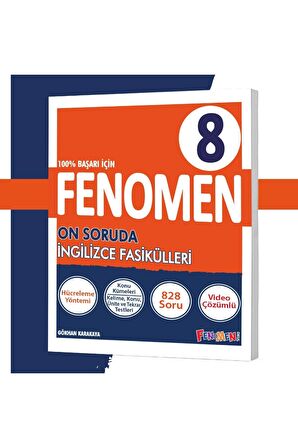 Fenomen 8 On Soruda İngilizce Fasikülleri (4 Fasikül)