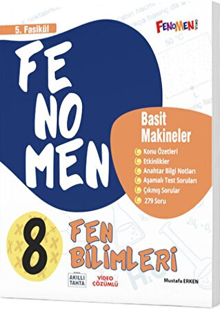 Fenomen Okul Yayınları 8. Sınıf Fen Bilimleri Fenomen Basit Makineler 5. Fasikül