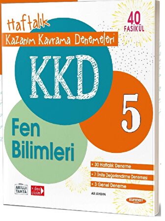 KKD 5. Sınıf Fen Bilimleri Haftalık Kazanım Kavrama Denemeleri