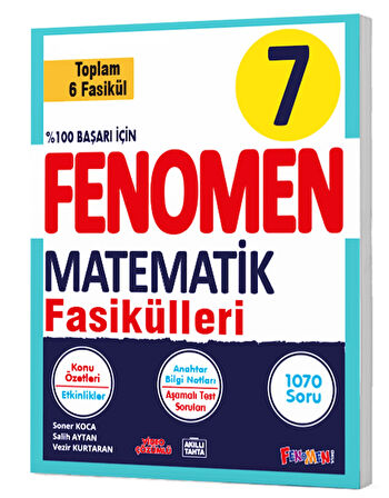 Fenomen Yayınları 7. Sınıf Matematik Fasikül Seti (1-2-3-4-5-6. Sayılar)