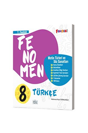 Gama Yayınları 8. Sınıf Türkçe 7.Fasikül (Metin Türleri Ve Söz Sanatları)