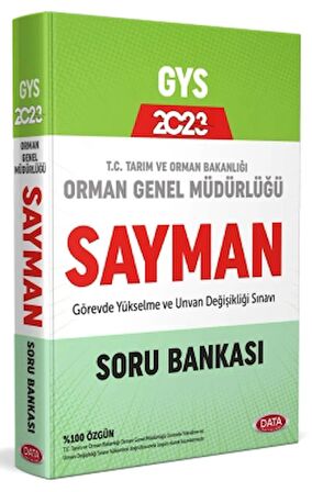 Orman Genel Müdürlüğü Sayman Görevde Yükselme Sınavı Soru Bankası