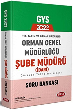 Orman Genel Müdürlüğü Şube Müdürü (İdari) Görevde Yükselme Sınavı Soru Bankası