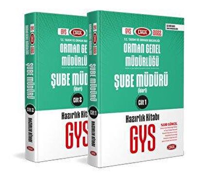 2022 GYS Orman Genel Müdürlüğü Şube Müdürü Hazırlık Kitabı 1 2 Data Yayınları
